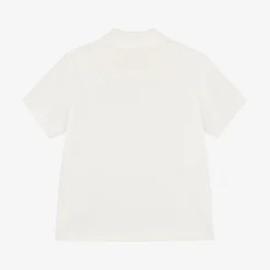 Versace Tops*Baby Boys White Cotton Polo Shirt