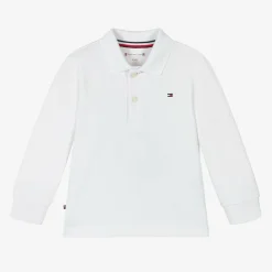 Tommy Hilfiger Tops*Baby Boys White Cotton Polo Shirt