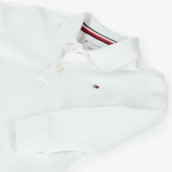 Tommy Hilfiger Tops*Baby Boys White Cotton Polo Shirt