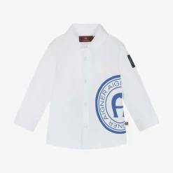 AIGNER Tops|Tops*Baby Boys White Cotton Shirt
