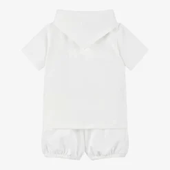 Versace Outfit Sets|Gifts*Baby Boys White Cotton Shorts Set