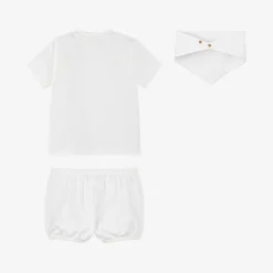 Versace Outfit Sets|Gifts*Baby Boys White Cotton Shorts Set