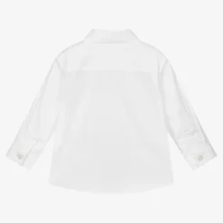 Burberry Tops*Baby Boys White Cotton Shirt