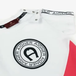 AIGNER Tops|Tops*Baby Boys White Cotton T-Shirt