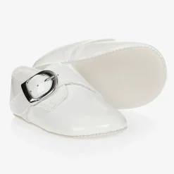 Early Days Baypods Pre Walkers|Pre Walkers*Baby Boys White Patent Pre-Walker Shoes