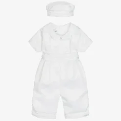 Beau KiD Outfit Sets*Baby Boys White Shorts Set