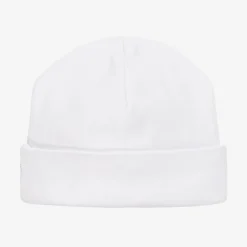 Kissy Kissy Hats|Hats*Baby Boys White Smocked Pima Cotton Hat