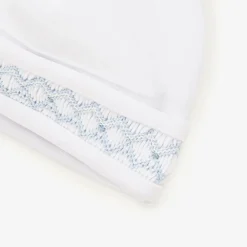 Kissy Kissy Hats|Hats*Baby Boys White Smocked Pima Cotton Hat