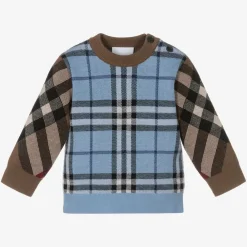 Burberry Tops*Baby Boys Wool Check Sweater