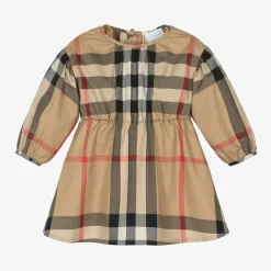 Burberry Dresses*Baby Girls Archive Beige Check Dress