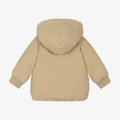 Burberry Coats & Jackets*Baby Girls Beige Check Reversible Down Jacket