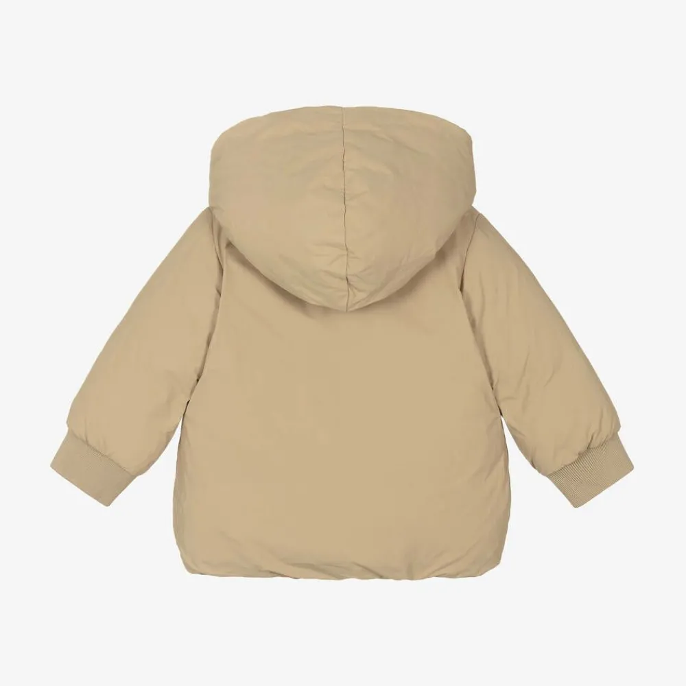 Burberry Coats & Jackets*Baby Girls Beige Check Reversible Down Jacket