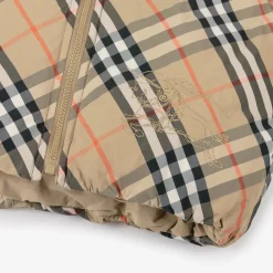 Burberry Coats & Jackets*Baby Girls Beige Check Reversible Down Jacket