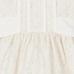 Patachou Dresses*Baby Girls Beige Cotton Floral Dress
