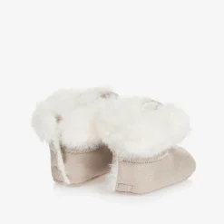 Mayoral Newborn Pre Walkers|Pre Walkers*Baby Girls Beige Pre-Walker Boots