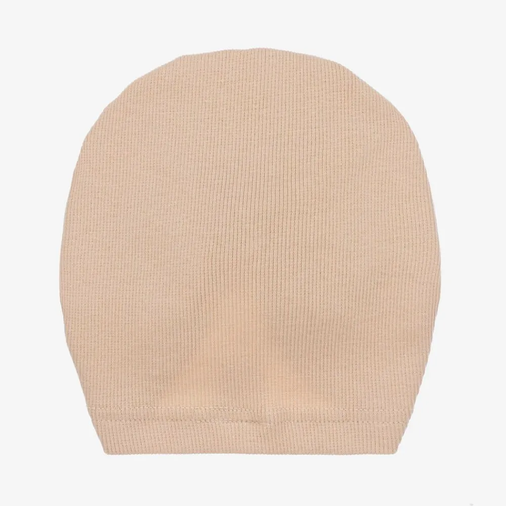 Jamiks Gifts*Baby Girls Beige Ribbed Cotton Turban