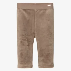 Mayoral Leggings|Leggings*Baby Girls Beige Velour Leggings
