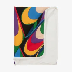 PUCCI Gifts*Baby Girls Black & Purple Onde Blanket (88cm)