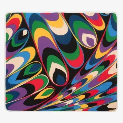 PUCCI Gifts*Baby Girls Black & Purple Onde Blanket (88cm)