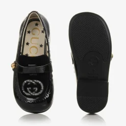 Gucci Loafers & Moccasins|Loafers & Moccasins*Baby Girls Black Patent Leather Loafers