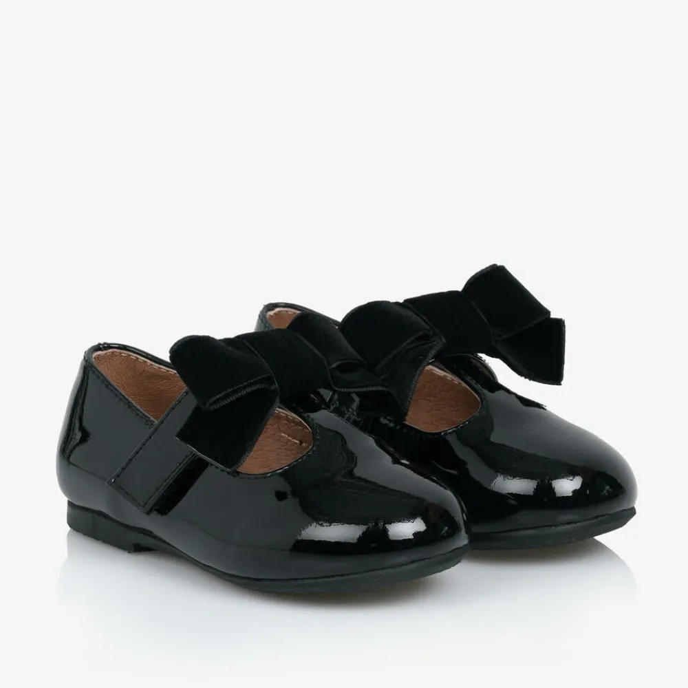 Age of Innocence Bar Shoes|Bar Shoes*Baby Girls Black Patent Leather Shoes