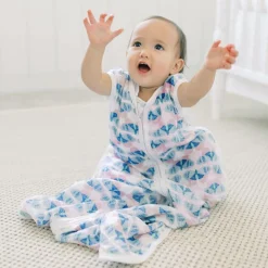 aden + anais Sleeping Accessories*Baby Girls Blue Butterfly Sleeping Bag