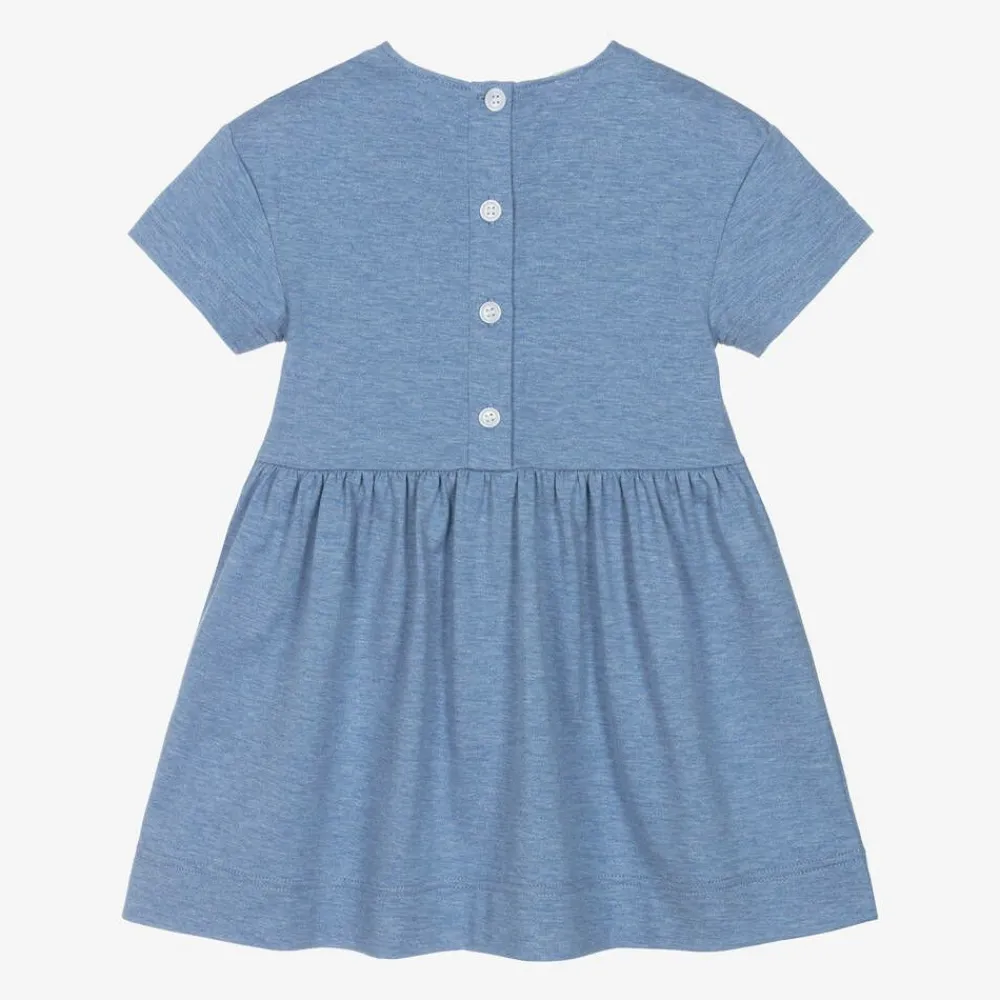 Burberry Dresses*Baby Girls Blue Cotton Dress