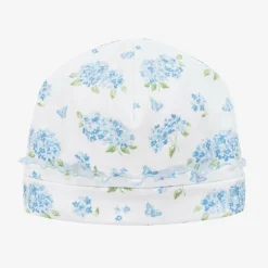 Kissy Kissy Hats|Hats*Baby Girls Blue Cotton Heavenly Hydrangeas Hat