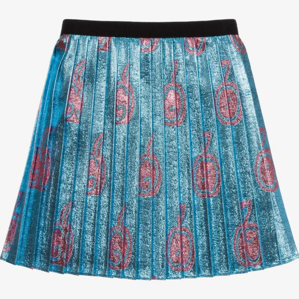 Gucci Skirts*Baby Girls Blue Metallic Skirt
