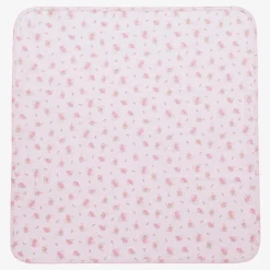 Kissy Kissy Gifts*Baby Girls Cotton Pink Rose Scrolls Blanket (73cm)