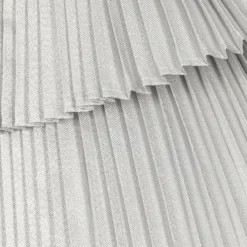 Hucklebones London Dresses*Baby Girls Glittery Silver Pleated Dress