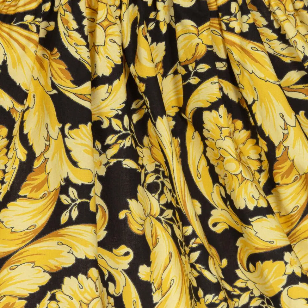 Versace Dresses*Baby Girls Gold Barocco Dress