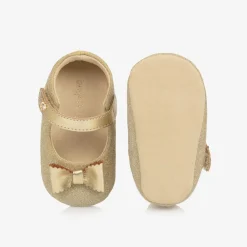 Angels Face Pre Walkers|Pre Walkers*Baby Girls Gold Glitter Pre-Walker Shoes