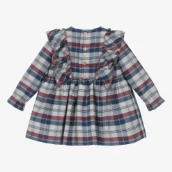 Miranda Dresses*Baby Girls Grey Tartan Dress