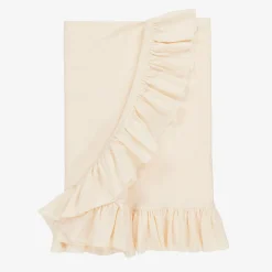 Lemon Loves Layette Blankets & Shawls*Baby Girls Ivory Cotton Blanket (90cm) Eggnog