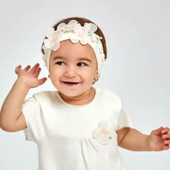 Sofija Hair Accessories|Hair Accessories*Baby Girls Ivory Cotton Headband