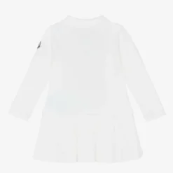 Moncler Enfant Dresses*Baby Girls Ivory Cotton Piqué Dress
