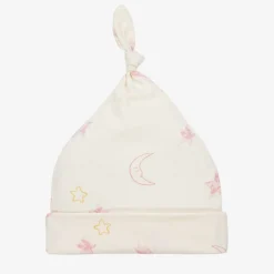 Kissy Love Gifts*Baby Girls Ivory Cotton Starry Sky Hat