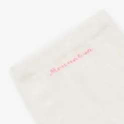 Monnalisa Tights|Tights*Baby Girls Ivory Cotton Teddy Tights