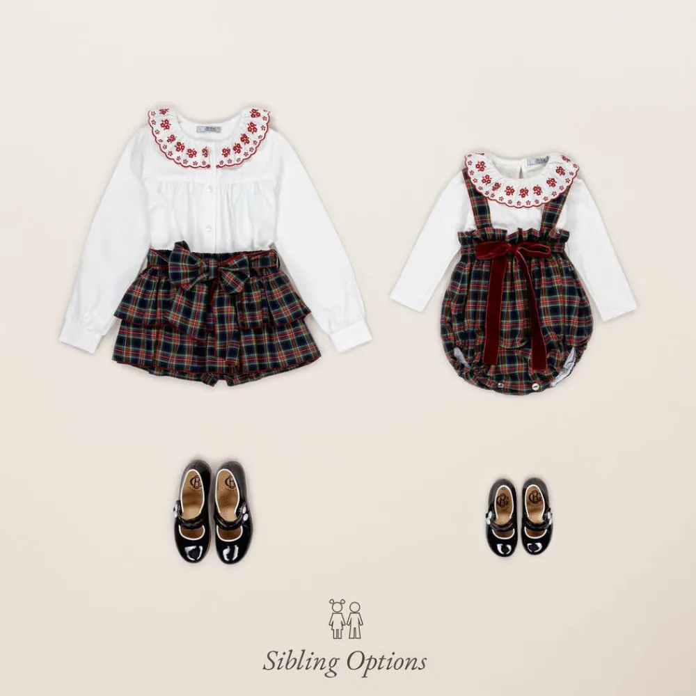 Dr. Kid Tops*Baby Girls Ivory Embroidered Top