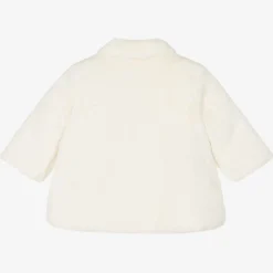 Mayoral Coats & Jackets*Baby Girls Ivory Faux Fur Coat