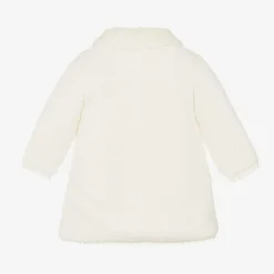 Paz Rodríguez Coats & Jackets*Baby Girls Ivory Knitted Coat