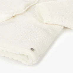 Paz Rodríguez Coats & Jackets*Baby Girls Ivory Knitted Coat