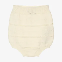 Gucci Shorts*Baby Girls Ivory Knitted GG Shorts