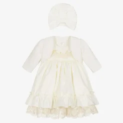 Andreeatex Dresses*Baby Girls Ivory Lace Dress Set