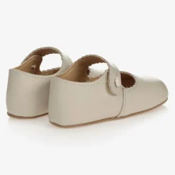 Early Days Pre Walkers|Pre Walkers*Baby Girls Ivory Leather Pre-Walker Shoes