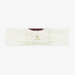 AIGNER Hair Accessories|Hair Accessories*Baby Girls Ivory Pima Cotton Bow Headband