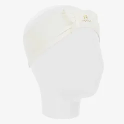 AIGNER Hair Accessories|Hair Accessories*Baby Girls Ivory Pima Cotton Bow Headband
