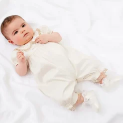 Beatrice amp; George Traditional Shoes*Baby Girls Ivory Pre-Walker Shoes