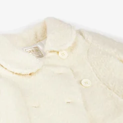 Guess Coats & Jackets*Baby Girls Ivory Sherpa Fleece Coat